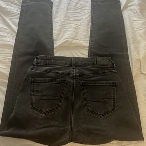 Black American eagle curvy mom jeans